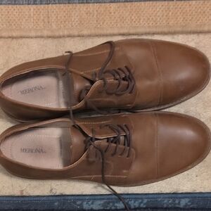 Merona Brown Leather Oxfords Classic Design